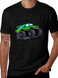 This Kid Loves Monster Trucks Black T-Shirt