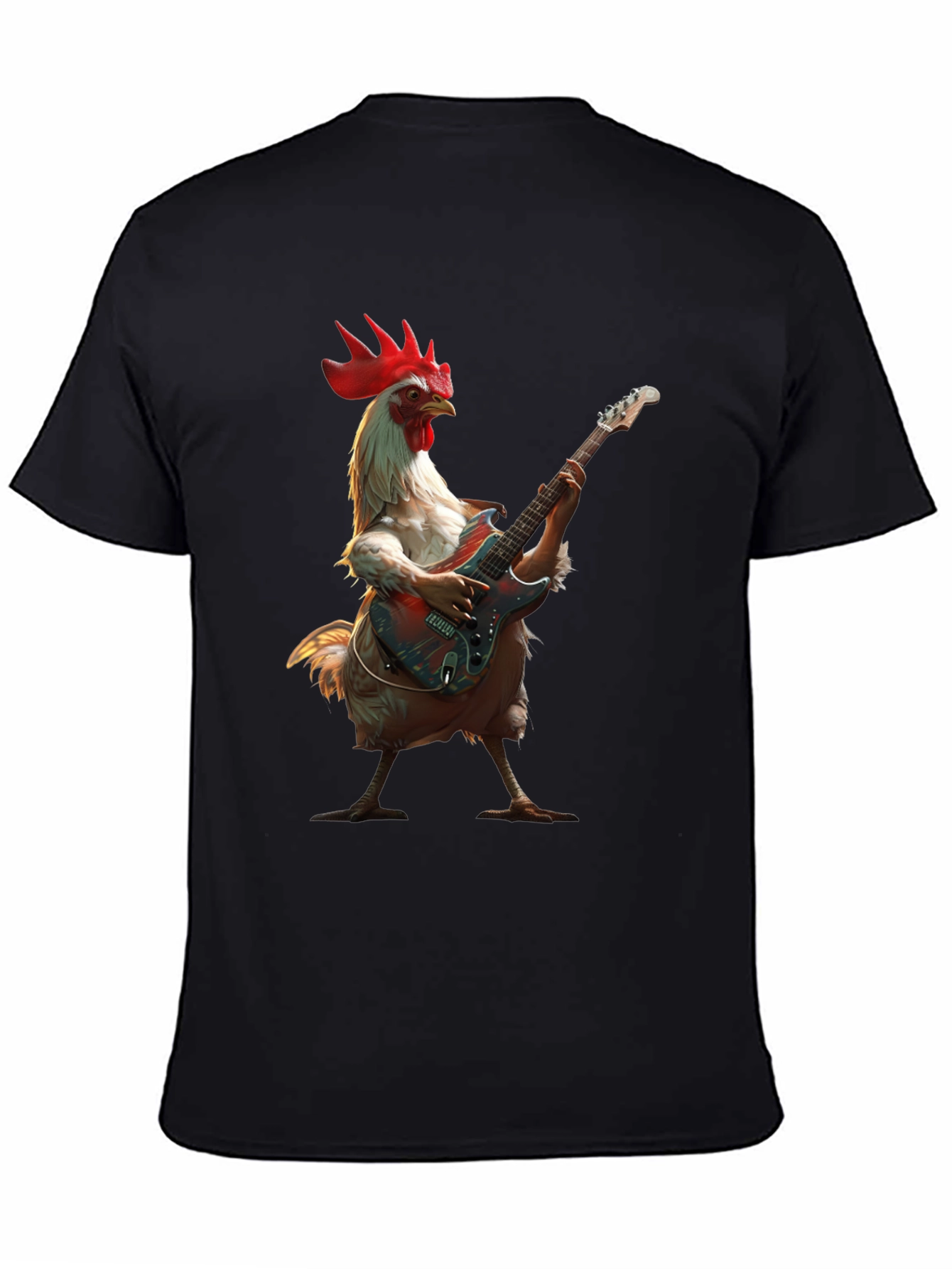Chicken Guitarist T-Shirt - Funny Music Tee