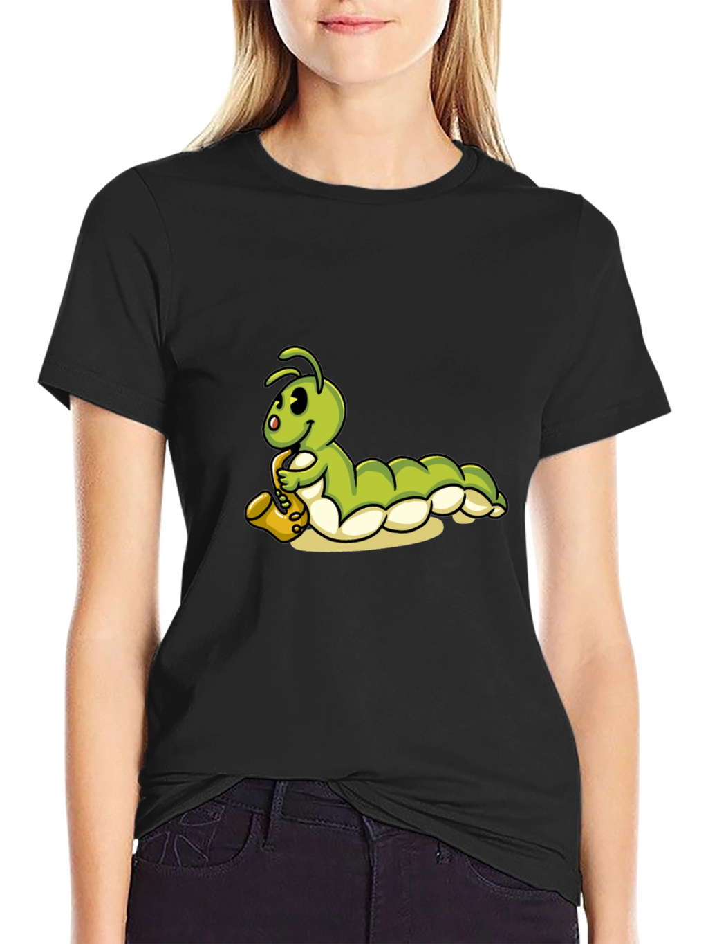 Caterpillar Saxophone Black T-Shirt