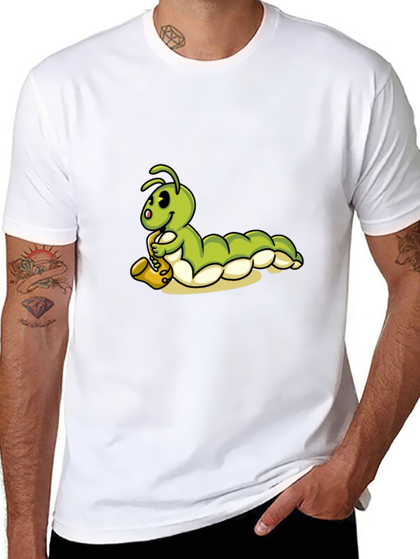 Caterpillar Saxophone Black T-Shirt