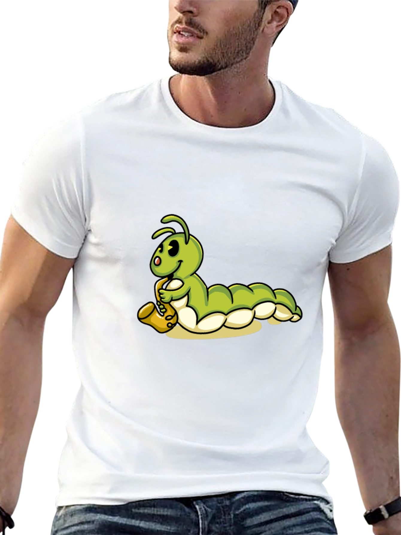 Caterpillar Saxophone Black T-Shirt