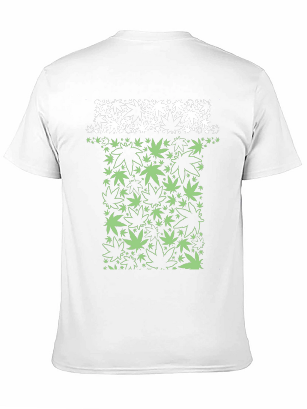 Marijuana Leaf Graphic T-Shirt - Black