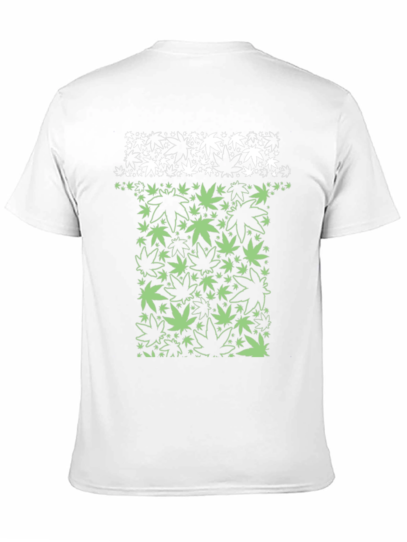 Marijuana Leaf Graphic T-Shirt - Black