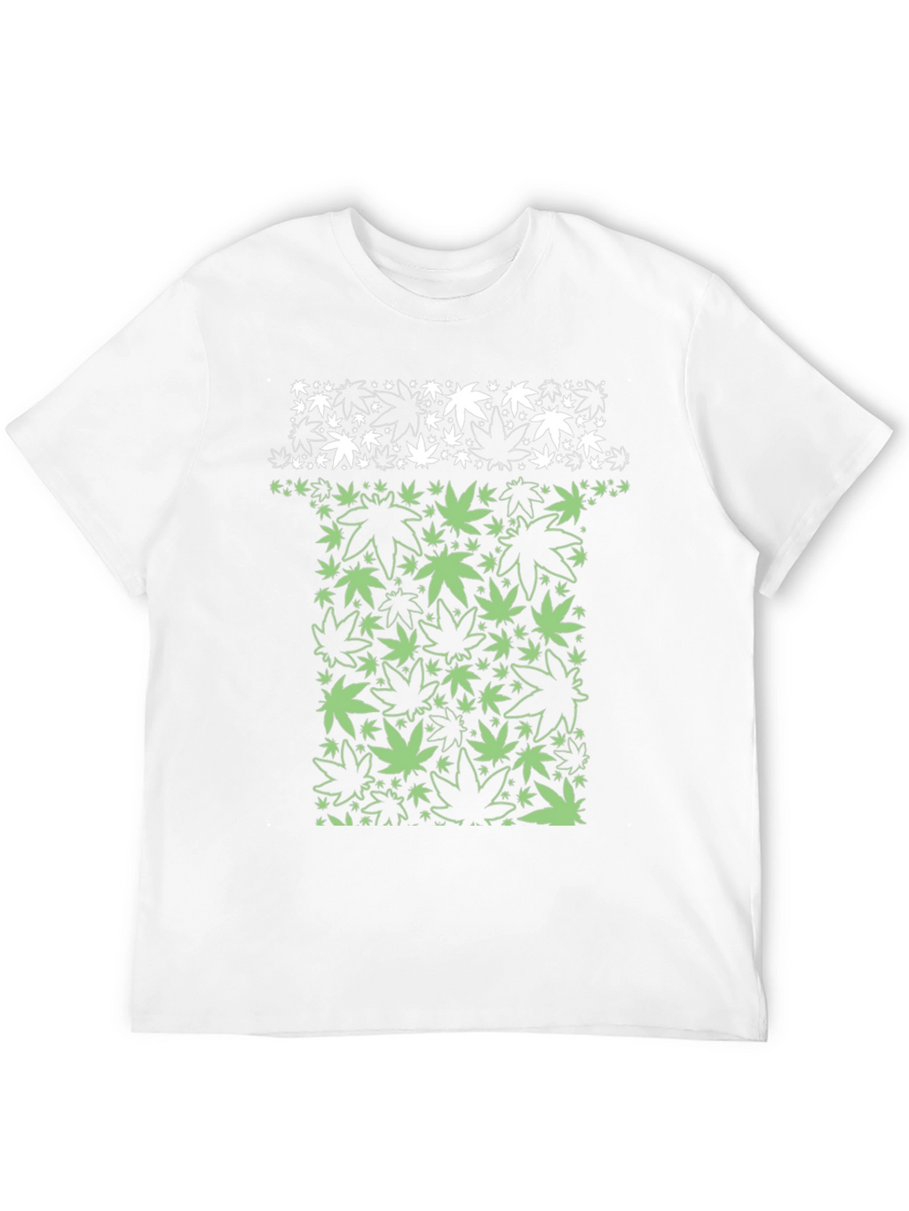 Marijuana Leaf Graphic T-Shirt - Black