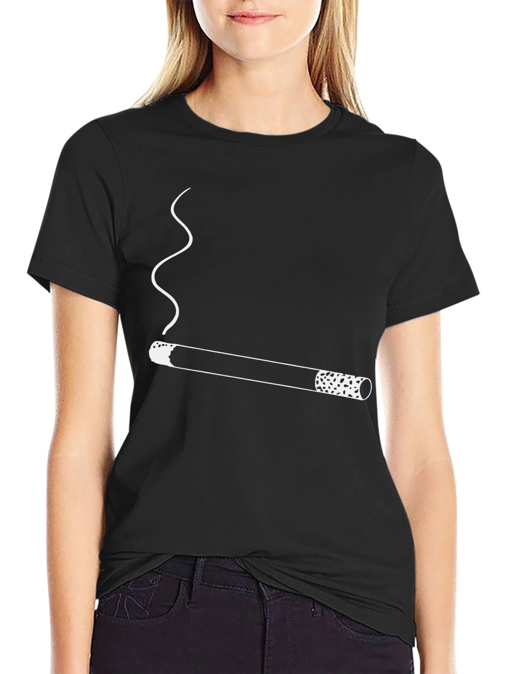 Cigarette Graphic Tee - Black T-Shirt