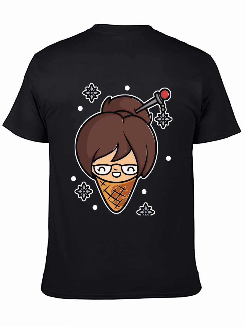 Ice Cream Mei T-Shirt - Black