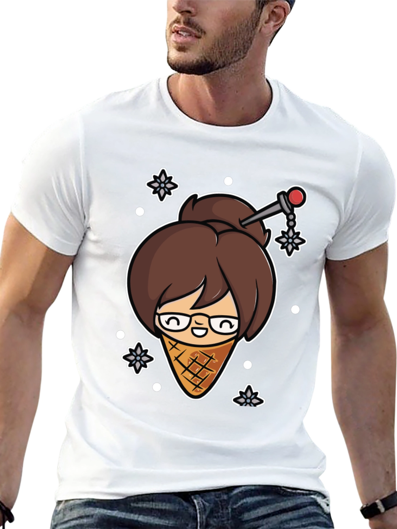 Ice Cream Mei T-Shirt - Black