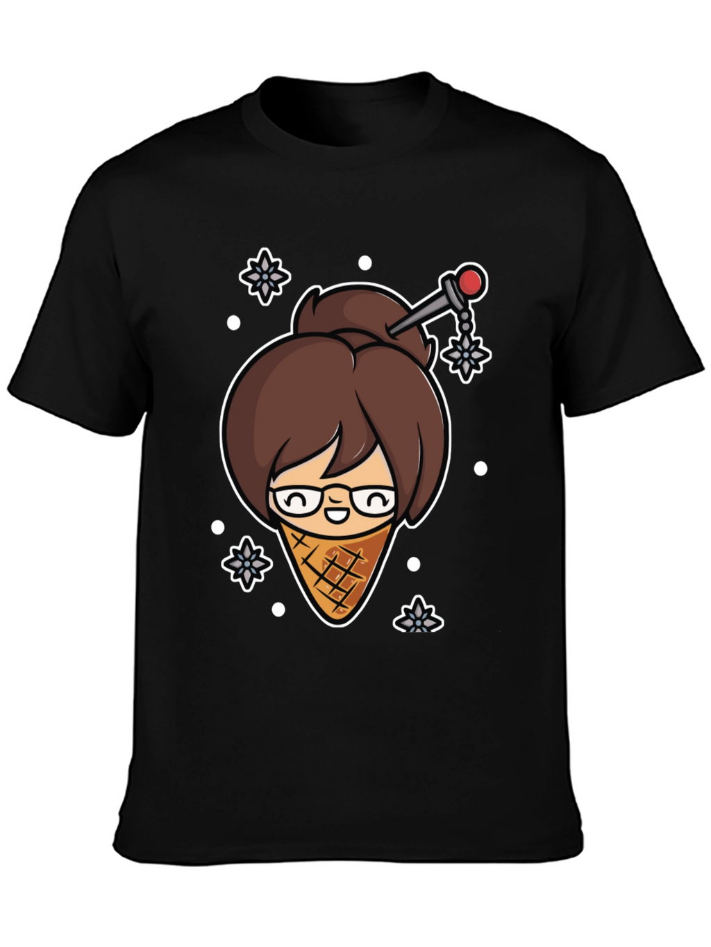 Ice Cream Mei T-Shirt - Black