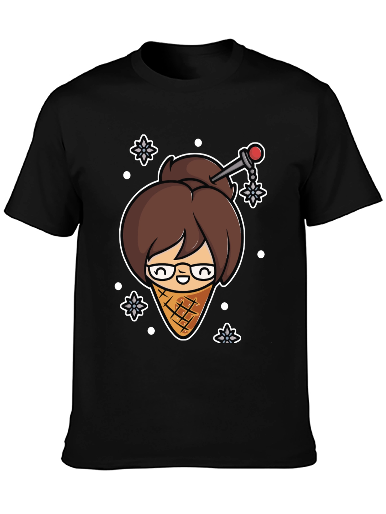 Ice Cream Mei T-Shirt - Black