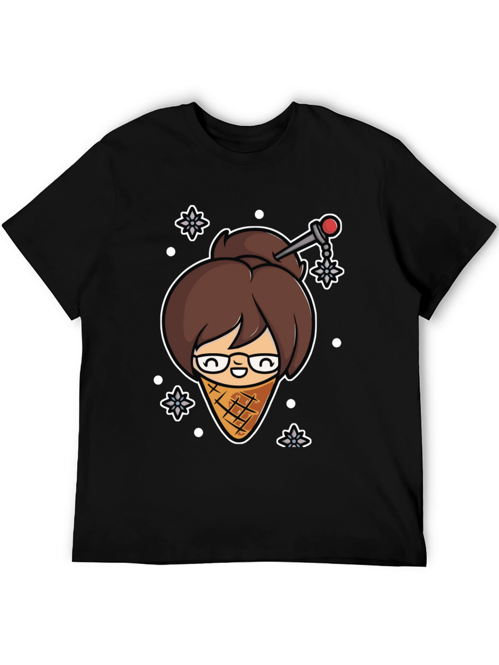 Ice Cream Mei T-Shirt - Black