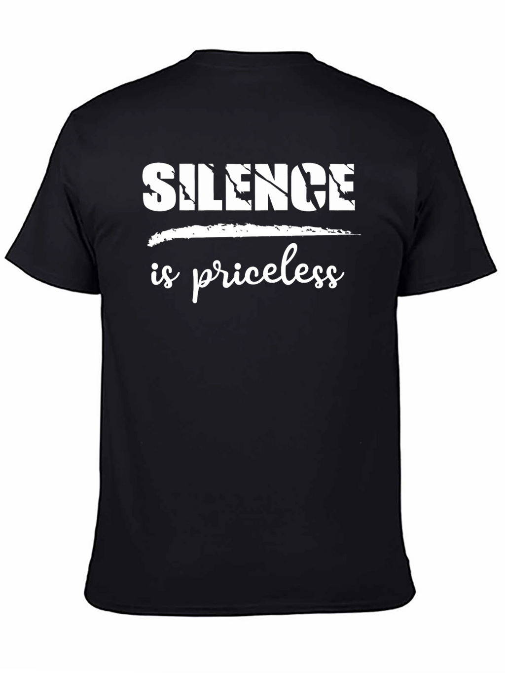 Silence is Priceless Black T-Shirt