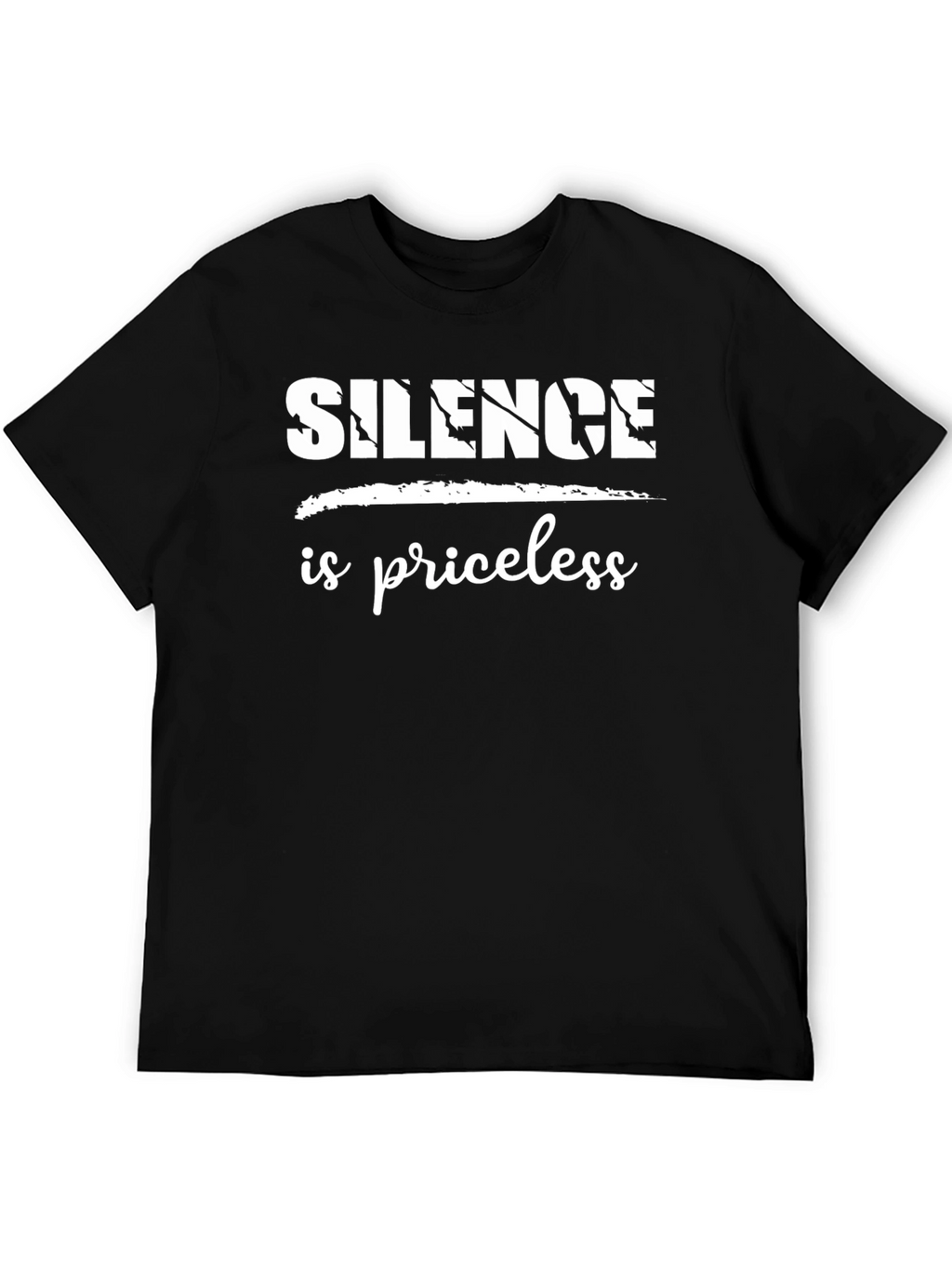 Silence is Priceless Black T-Shirt