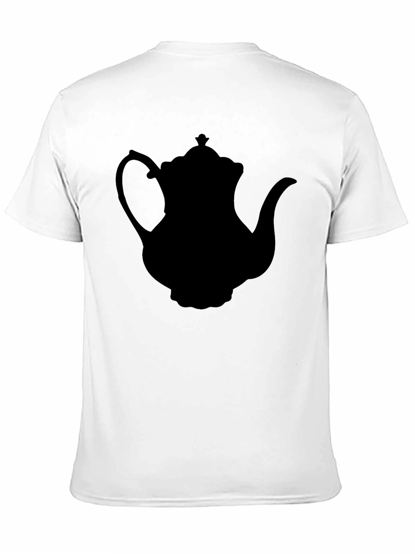 Teapot Silhouette T-Shirt - Black Classic Style