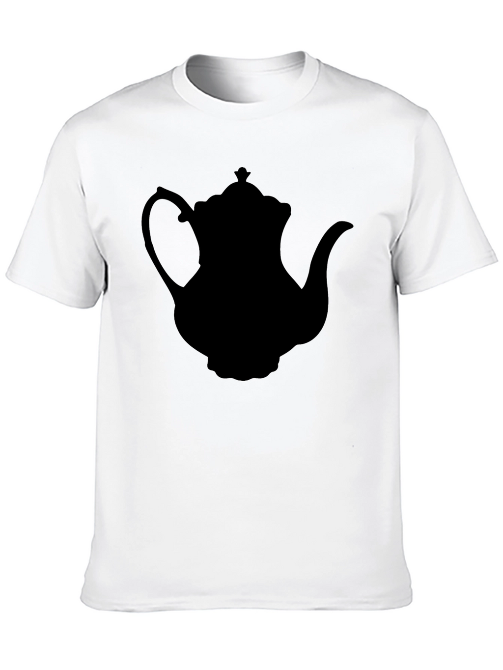 Teapot Silhouette T-Shirt - Black Classic Style