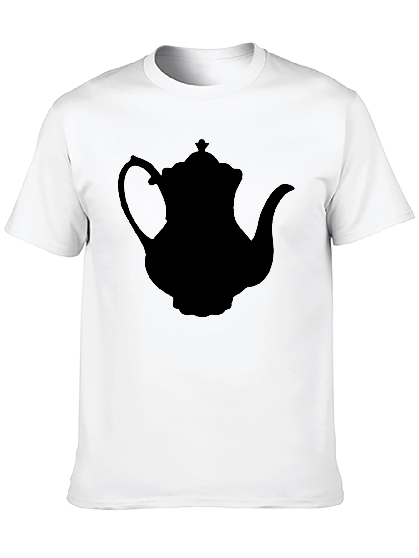 Teapot Silhouette T-Shirt - Black Classic Style