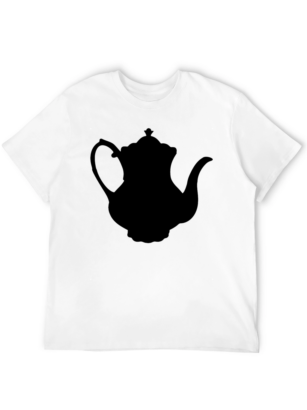 Teapot Silhouette T-Shirt - Black Classic Style