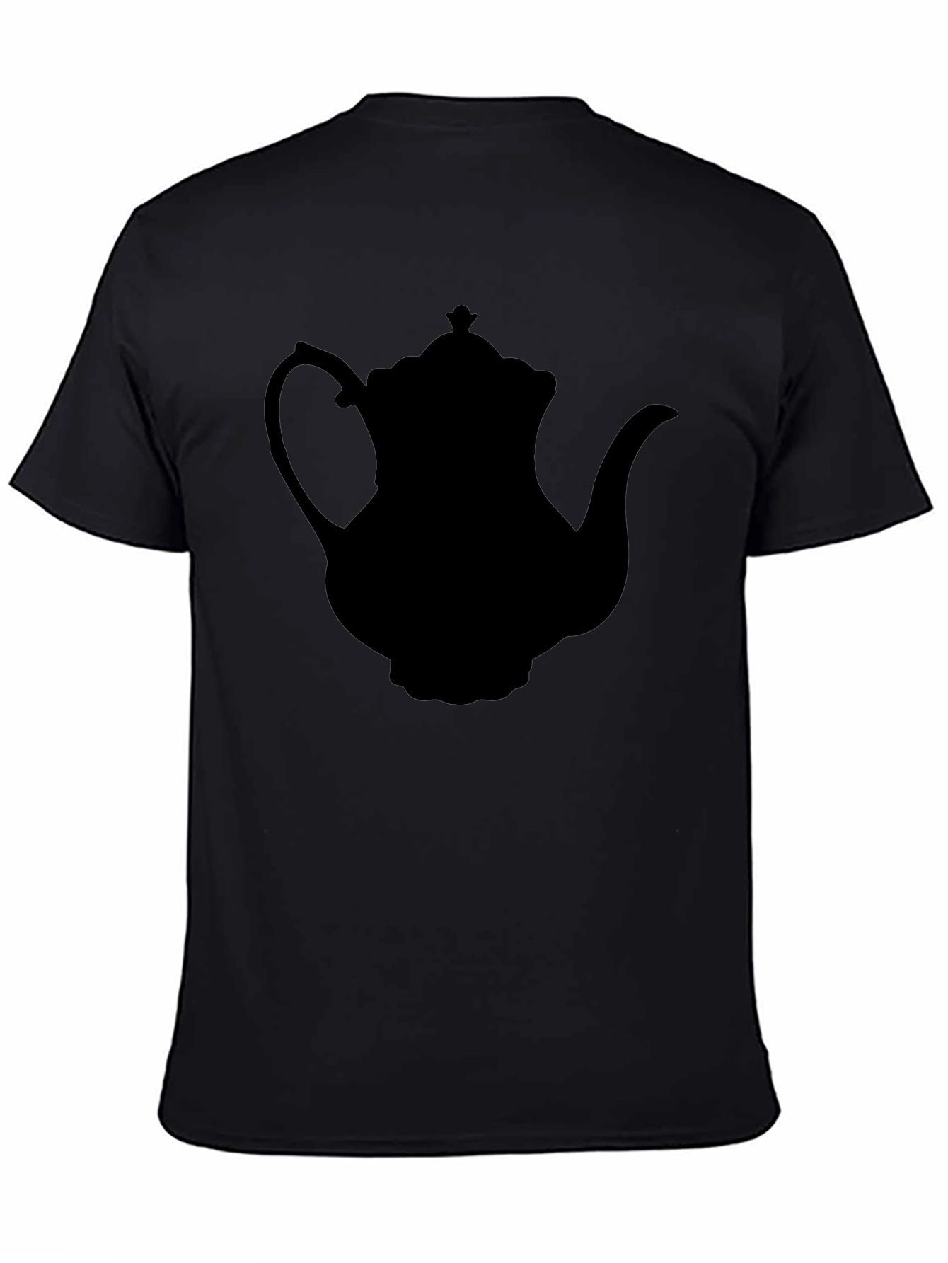 Teapot Silhouette T-Shirt - Black Classic Style