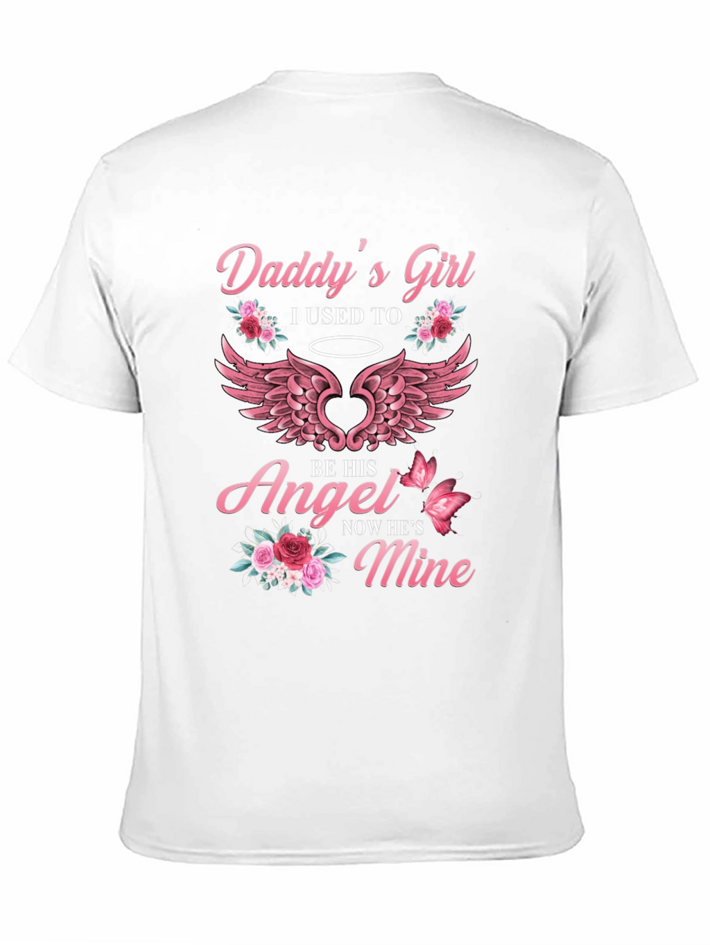 Daddys Girl Angel Wings Graphic T-Shirt