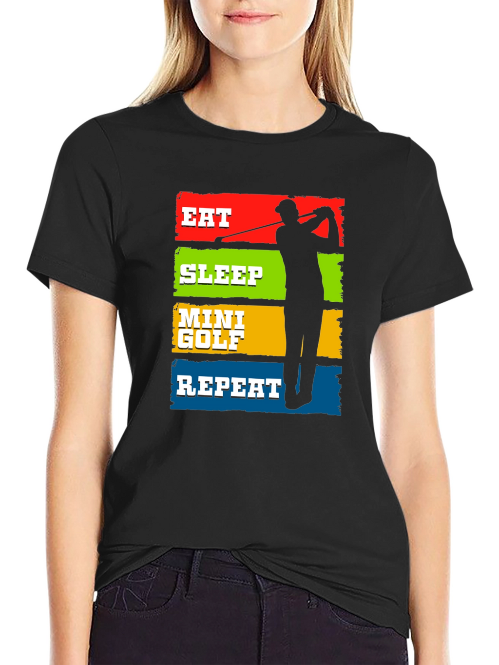 Eat Sleep Mini Golf Repeat T-Shirt