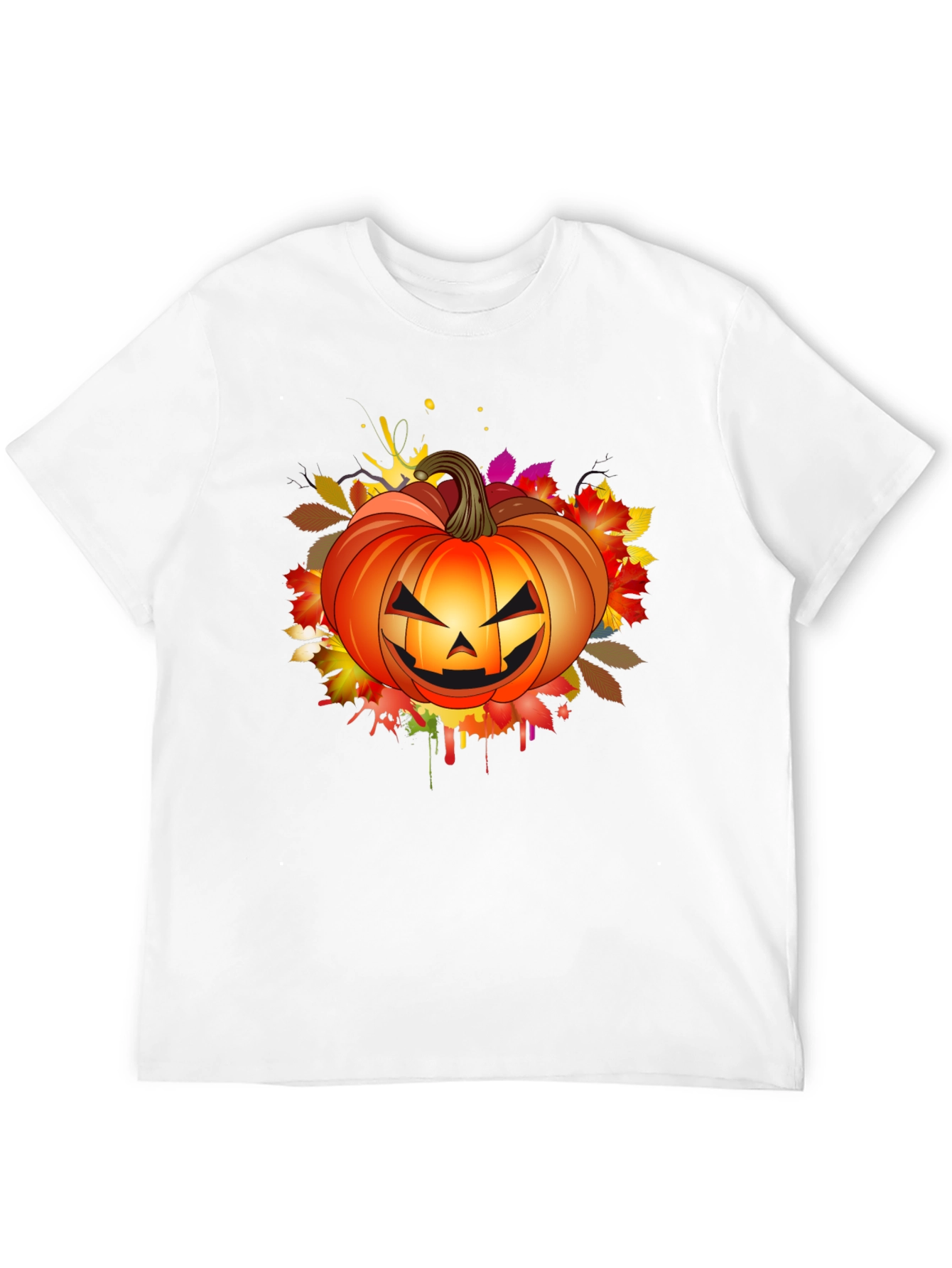 Halloween Pumpkin Graphic T-Shirt - Spooky Season Tee