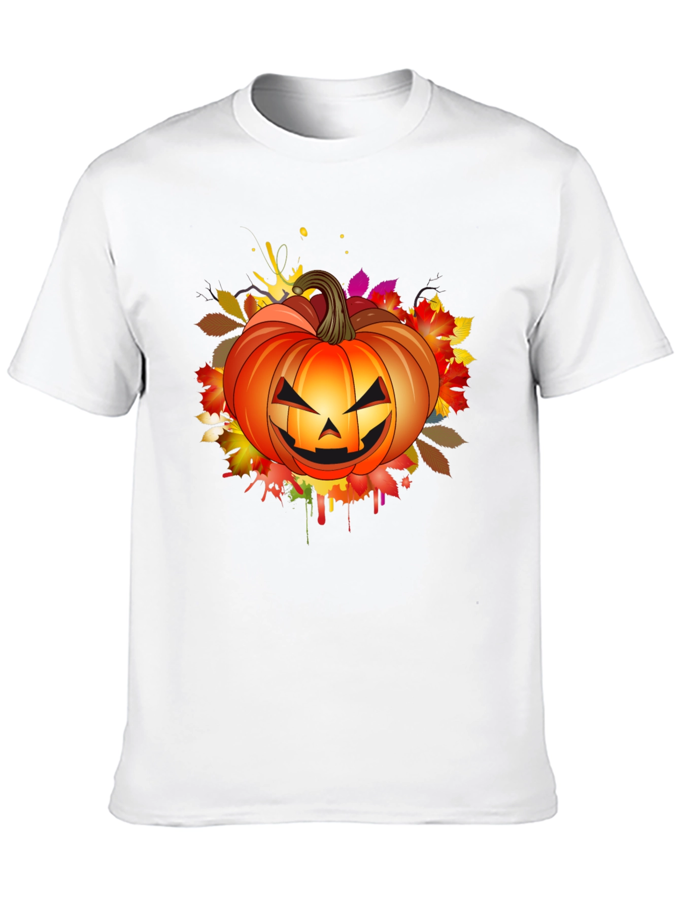 Halloween Pumpkin Graphic T-Shirt - Spooky Season Tee