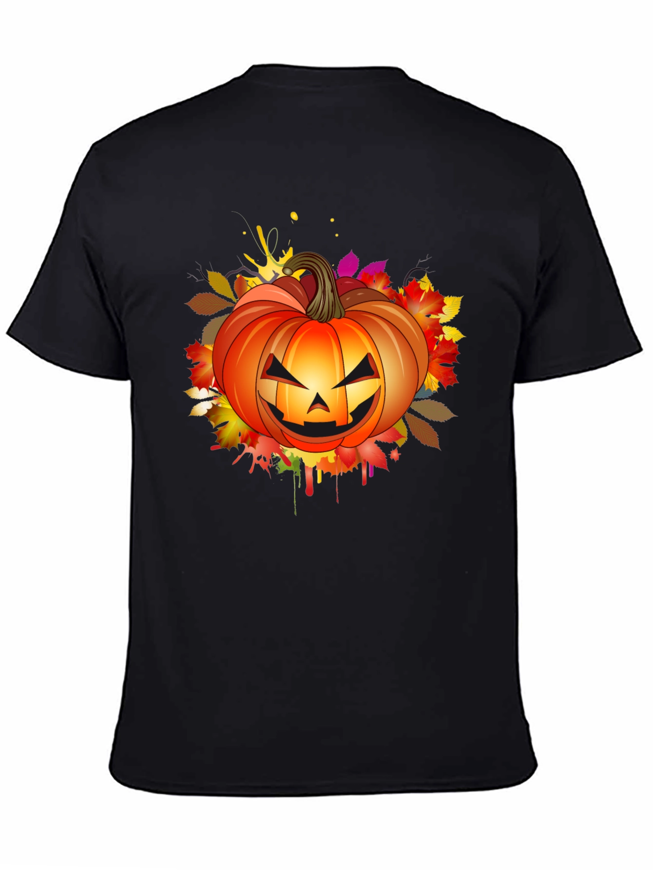 Halloween Pumpkin Graphic T-Shirt - Spooky Season Tee