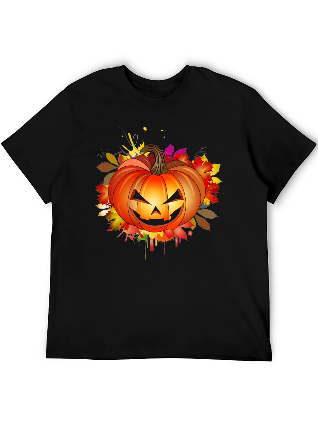 Halloween Pumpkin Graphic T-Shirt - Spooky Season Tee