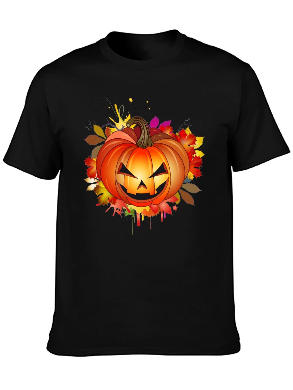 Halloween Pumpkin Graphic T-Shirt - Spooky Season Tee