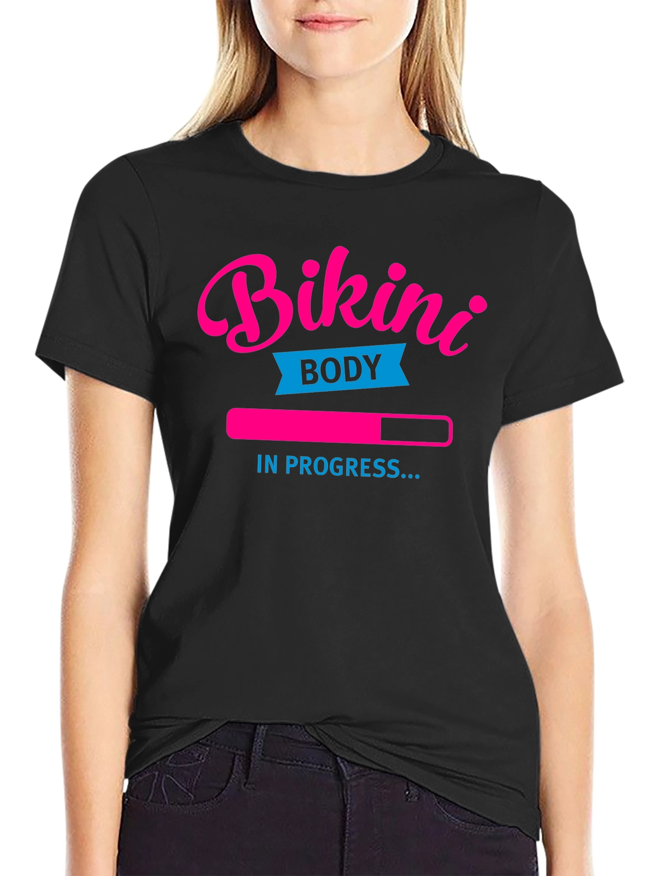 Bikini Body in Progress T-Shirt - Funny Workout Tee