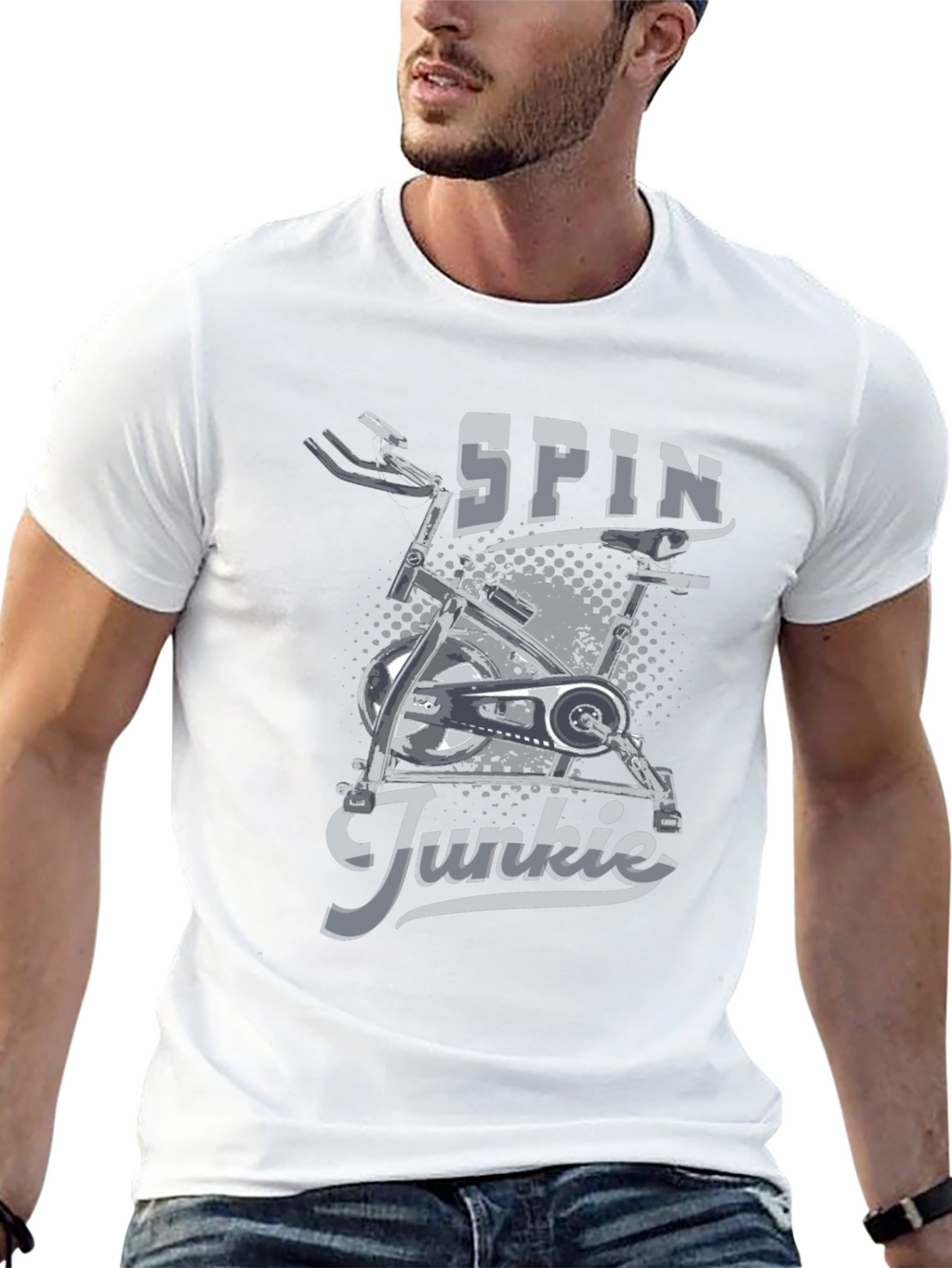 Spin Junkie Graphic T-Shirt - Black