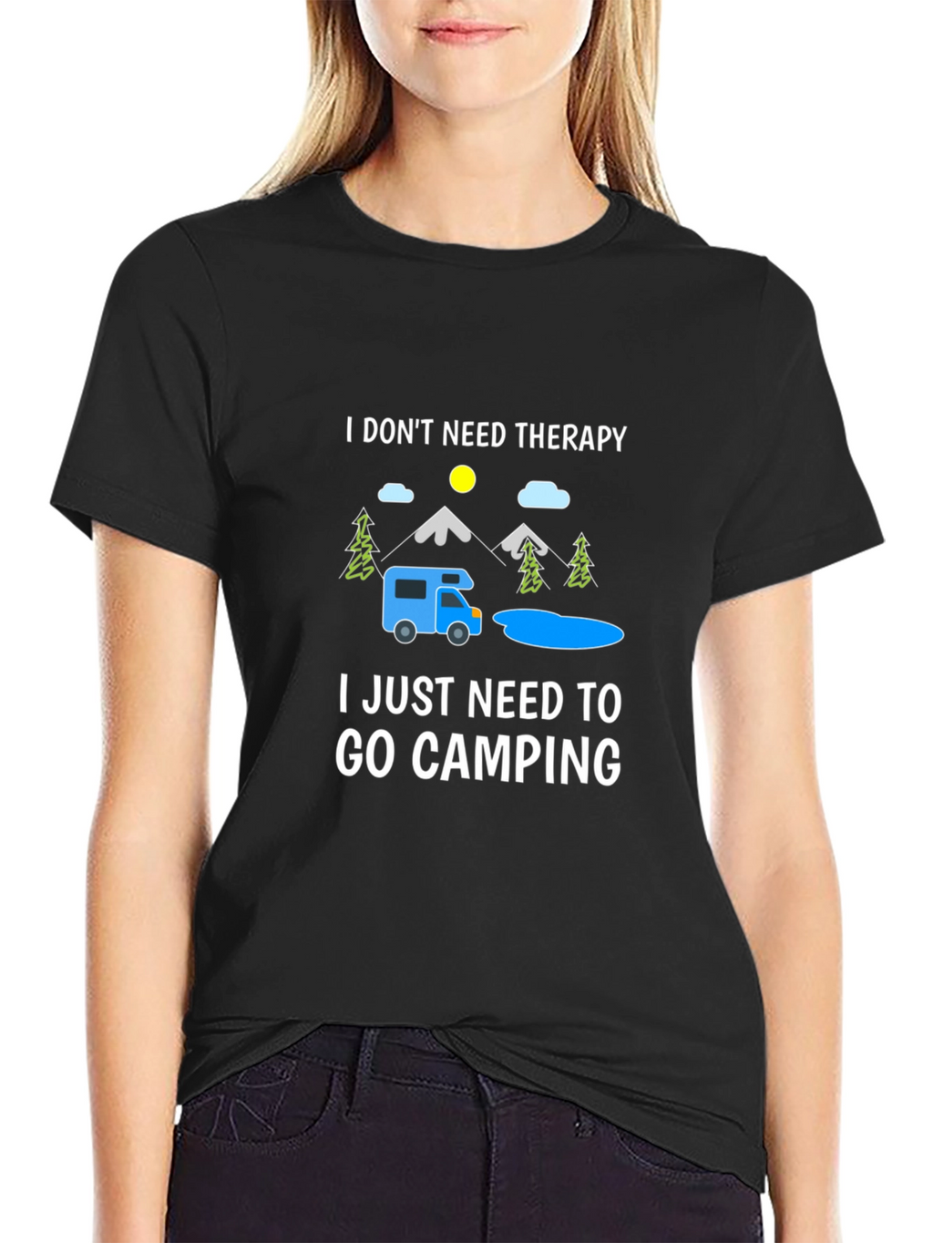 Camping Therapy T-Shirt: Outdoor Adventure Tee
