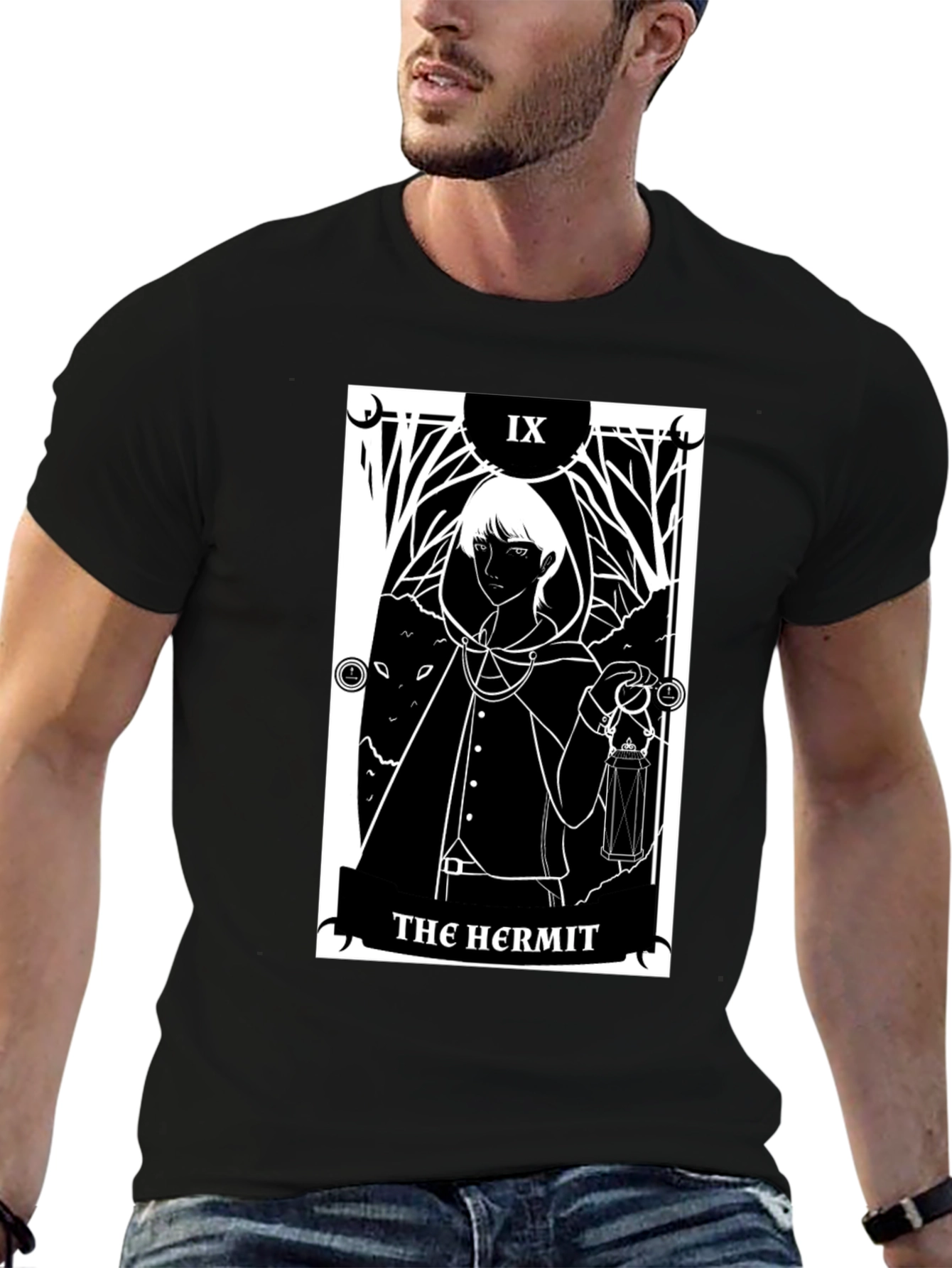 The Hermit Tarot Card T-Shirt