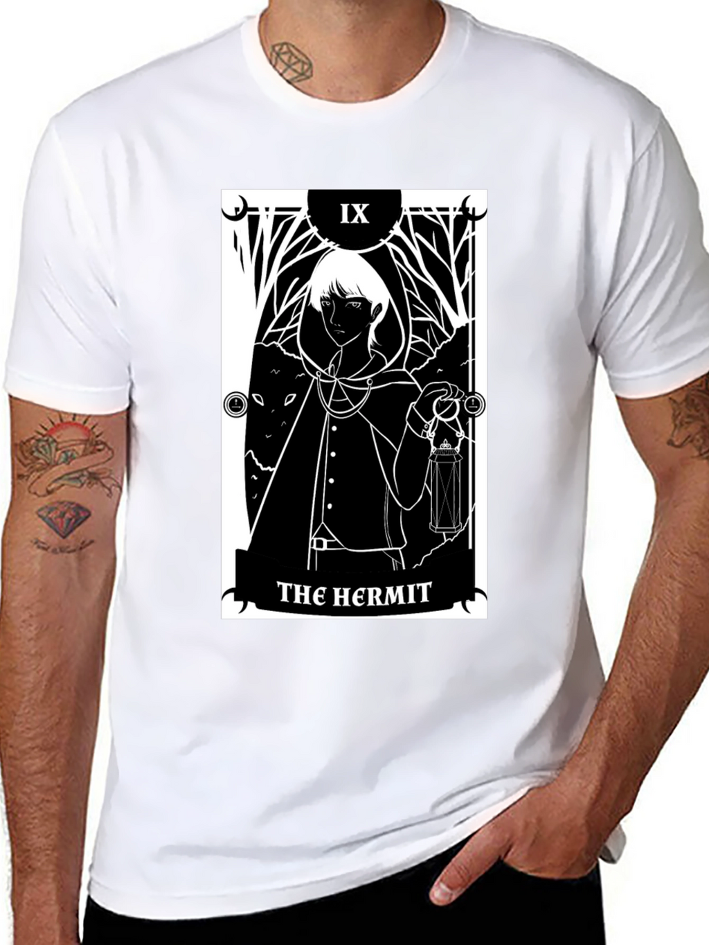 The Hermit Tarot Card T-Shirt