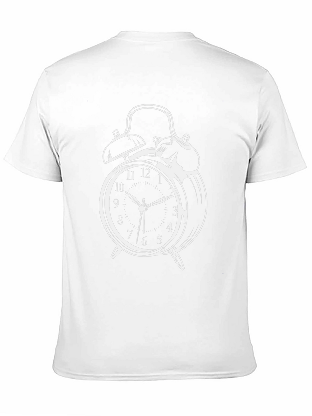 Alarm Clock Graphic T-Shirt - Classic Timepiece Design