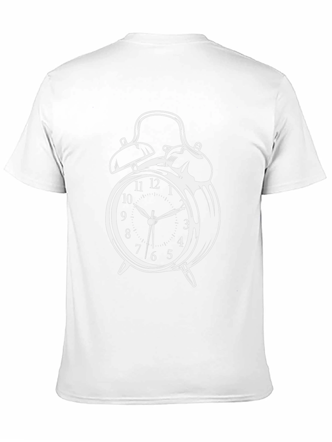 Alarm Clock Graphic T-Shirt - Classic Timepiece Design