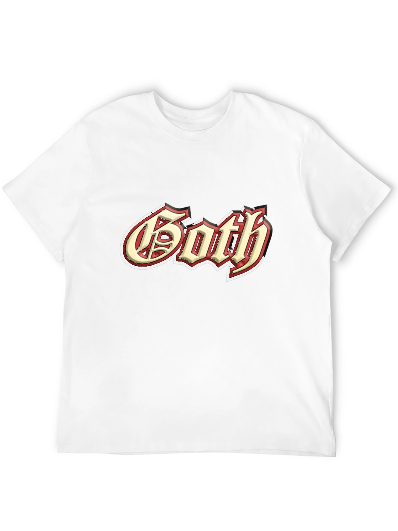 Goth Style Graphic Tee - Black
