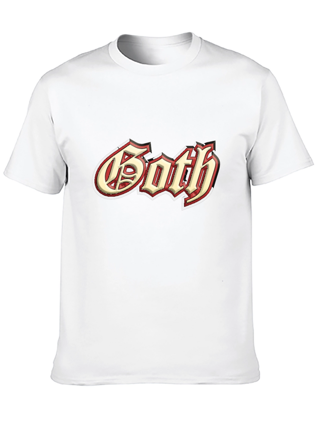 Goth Style Graphic Tee - Black