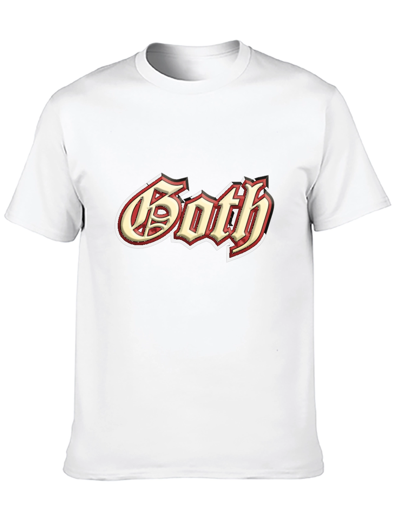 Goth Style Graphic Tee - Black