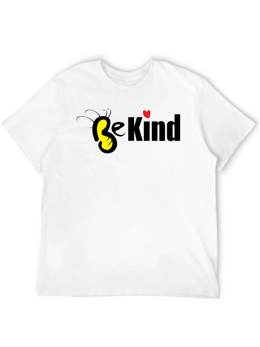 Be Kind Graphic Tee - Black Cotton Casual T-Shirt