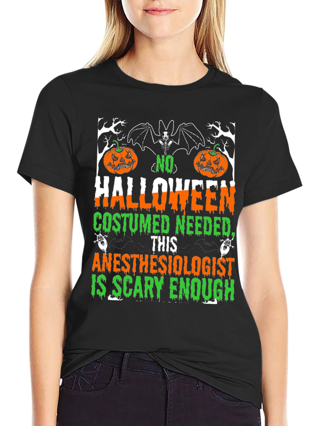 Anesthesiologist Halloween T-Shirt - Scary Enough Costume Tee