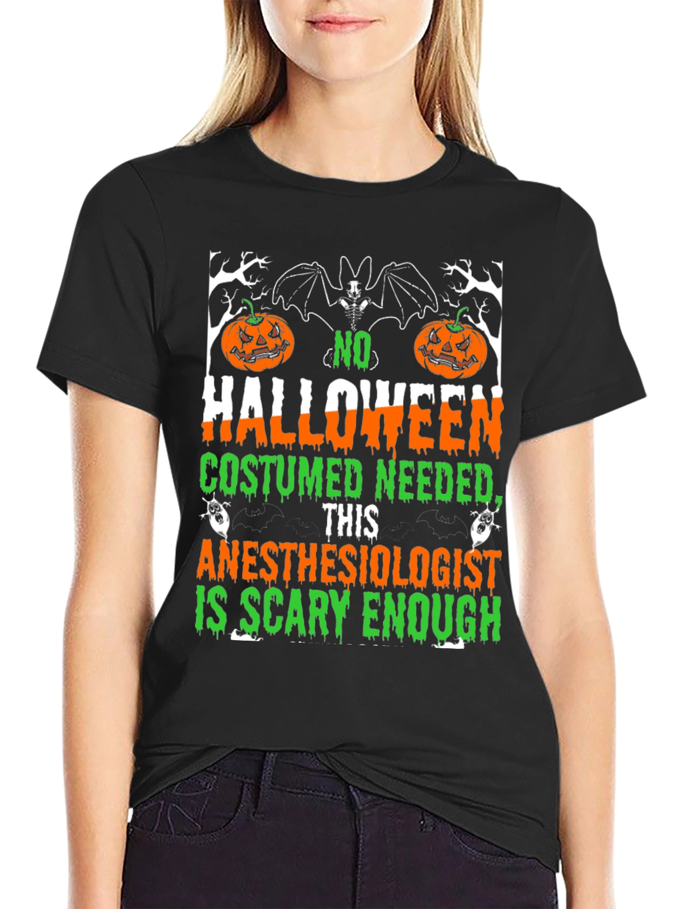 Anesthesiologist Halloween T-Shirt - Scary Enough Costume Tee