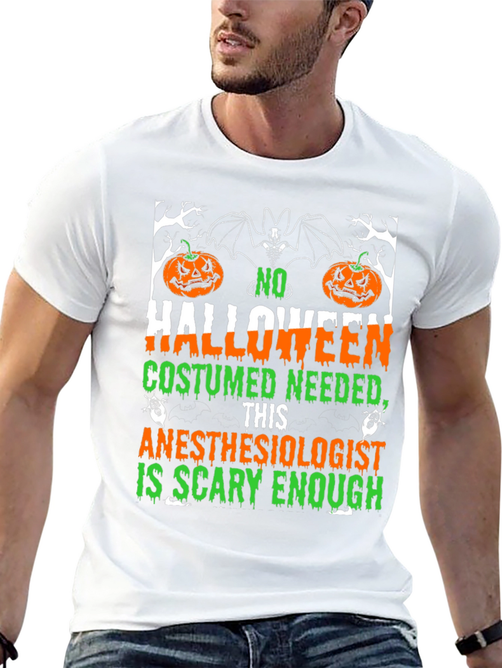 Anesthesiologist Halloween T-Shirt - Scary Enough Costume Tee