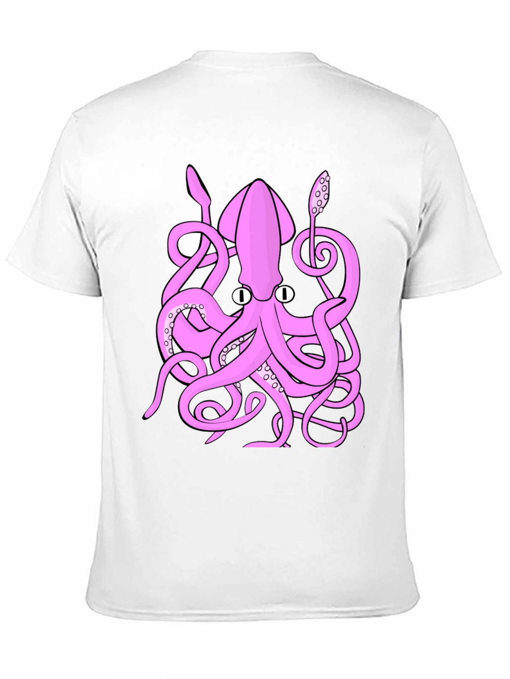 Pink Octopus Graphic T-Shirt - Sea Creature Tee