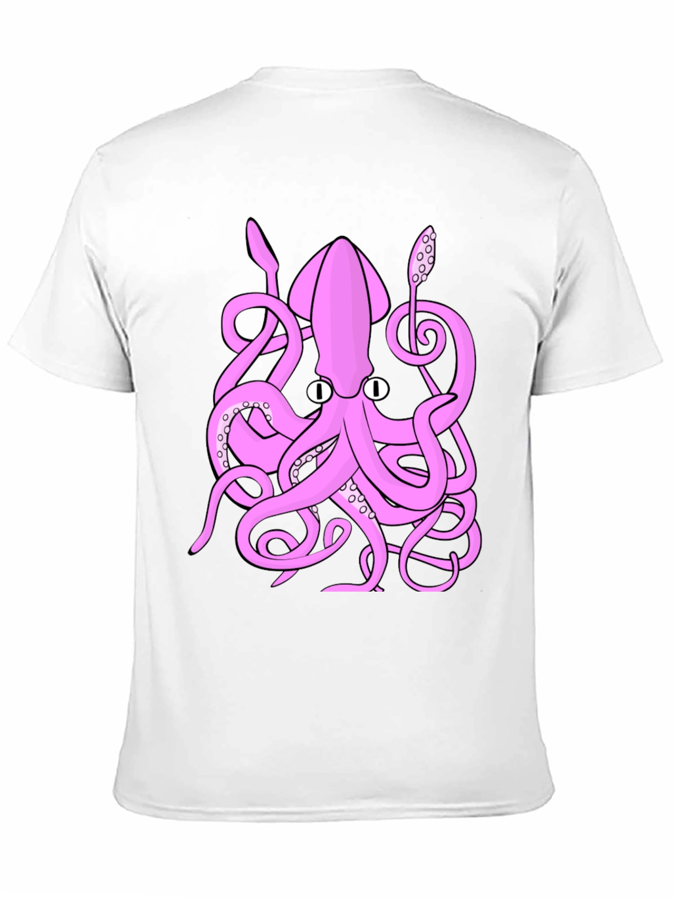 Pink Octopus Graphic T-Shirt - Sea Creature Tee