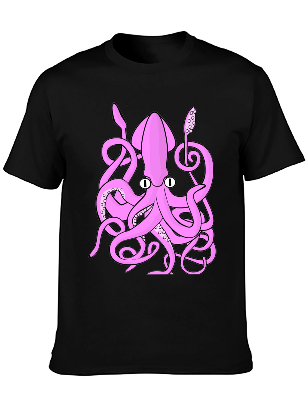 Pink Octopus Graphic T-Shirt - Sea Creature Tee