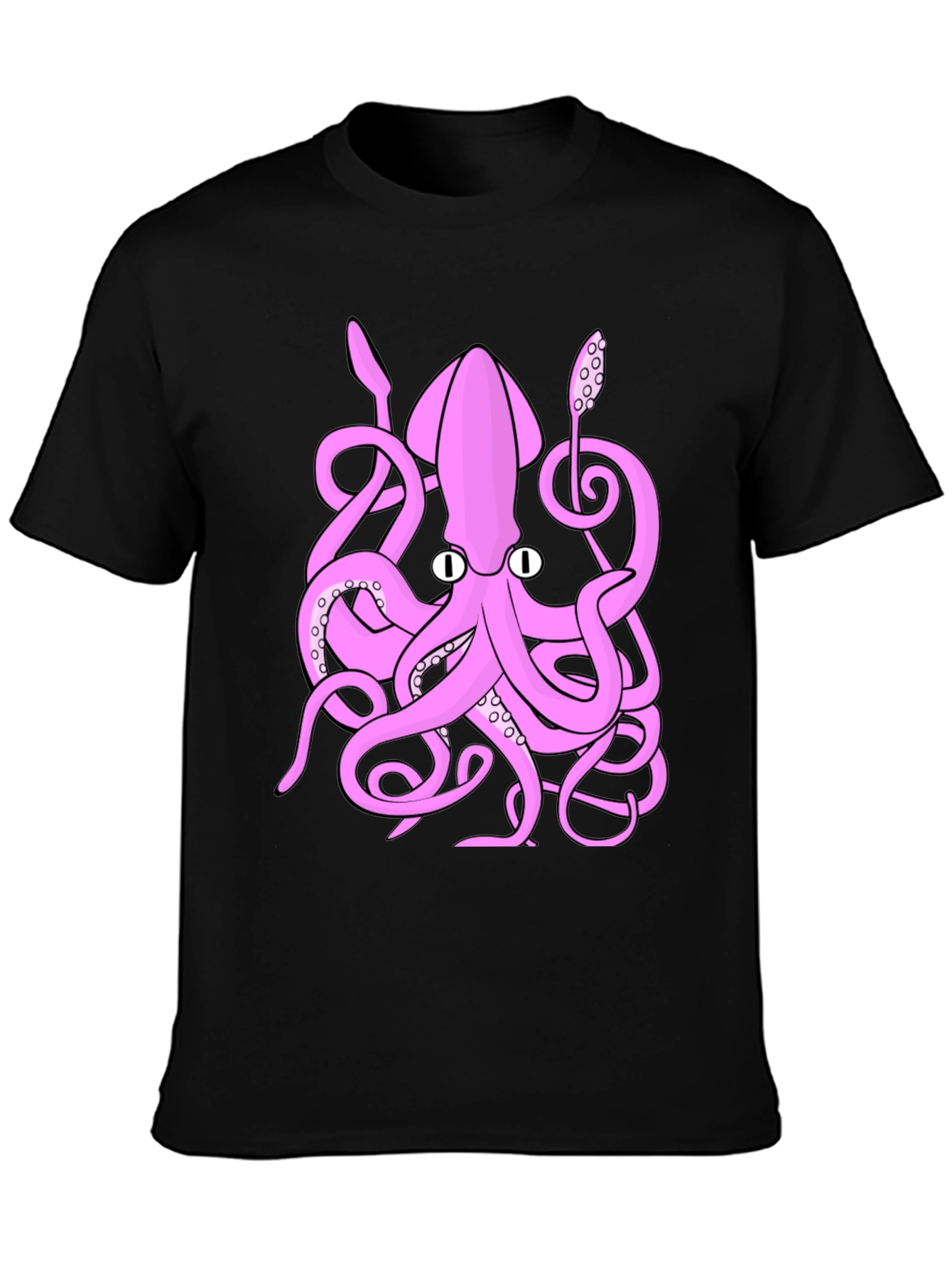 Pink Octopus Graphic T-Shirt - Sea Creature Tee