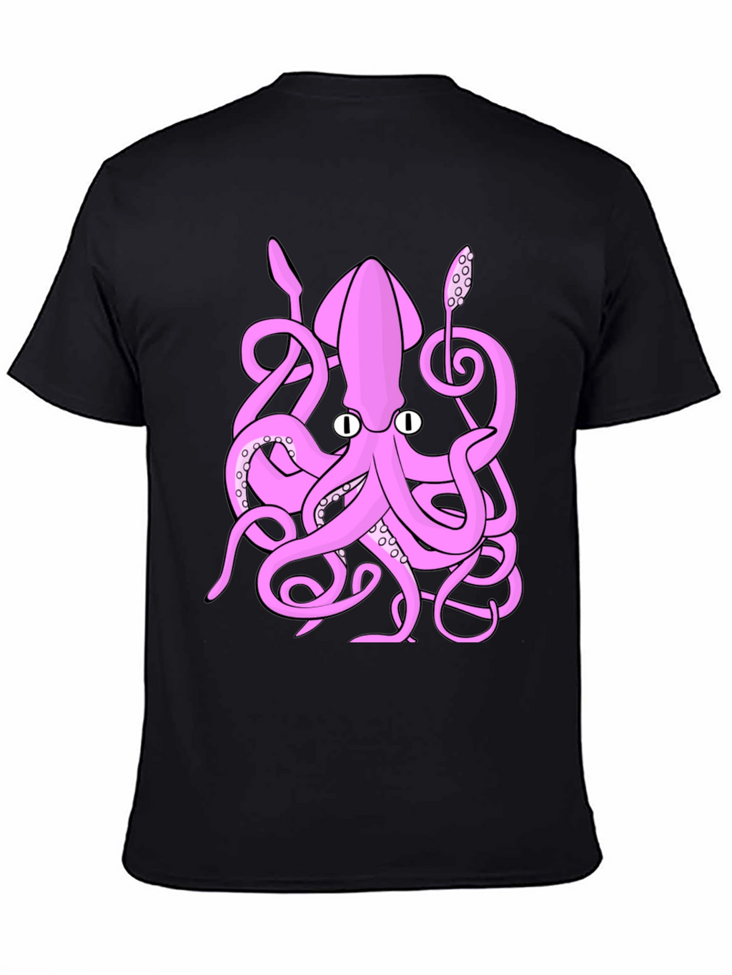 Pink Octopus Graphic T-Shirt - Sea Creature Tee