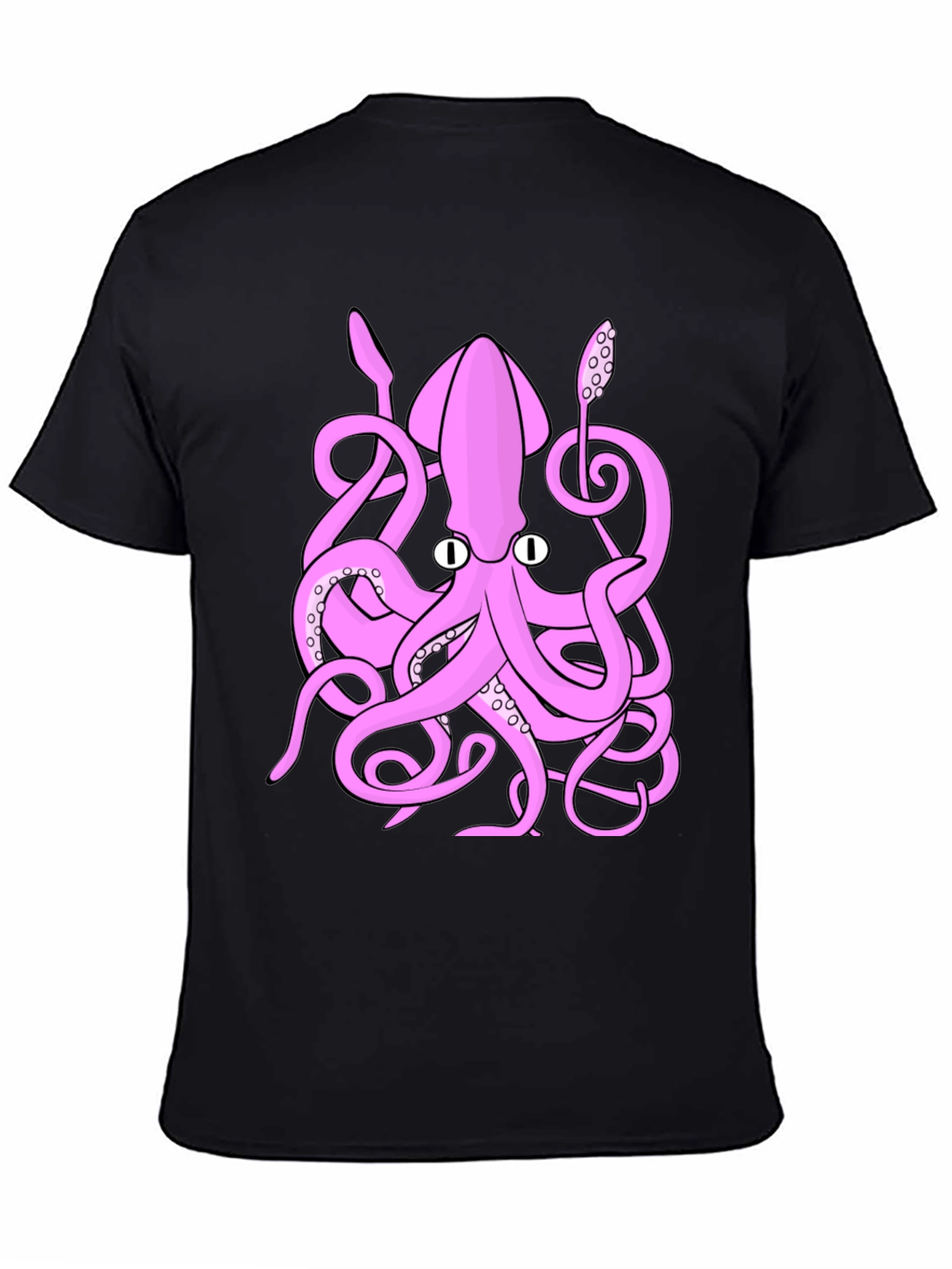 Pink Octopus Graphic T-Shirt - Sea Creature Tee