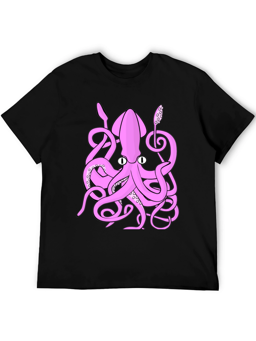 Pink Octopus Graphic T-Shirt - Sea Creature Tee