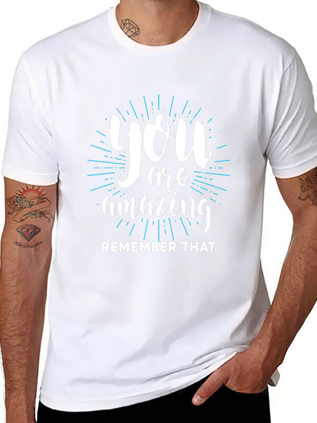 You Are Amazing Graphic T-Shirt - Black
